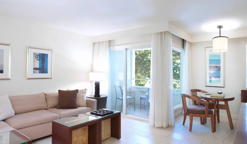 Casa Marina - One Bedroom Suite Living and Balcony